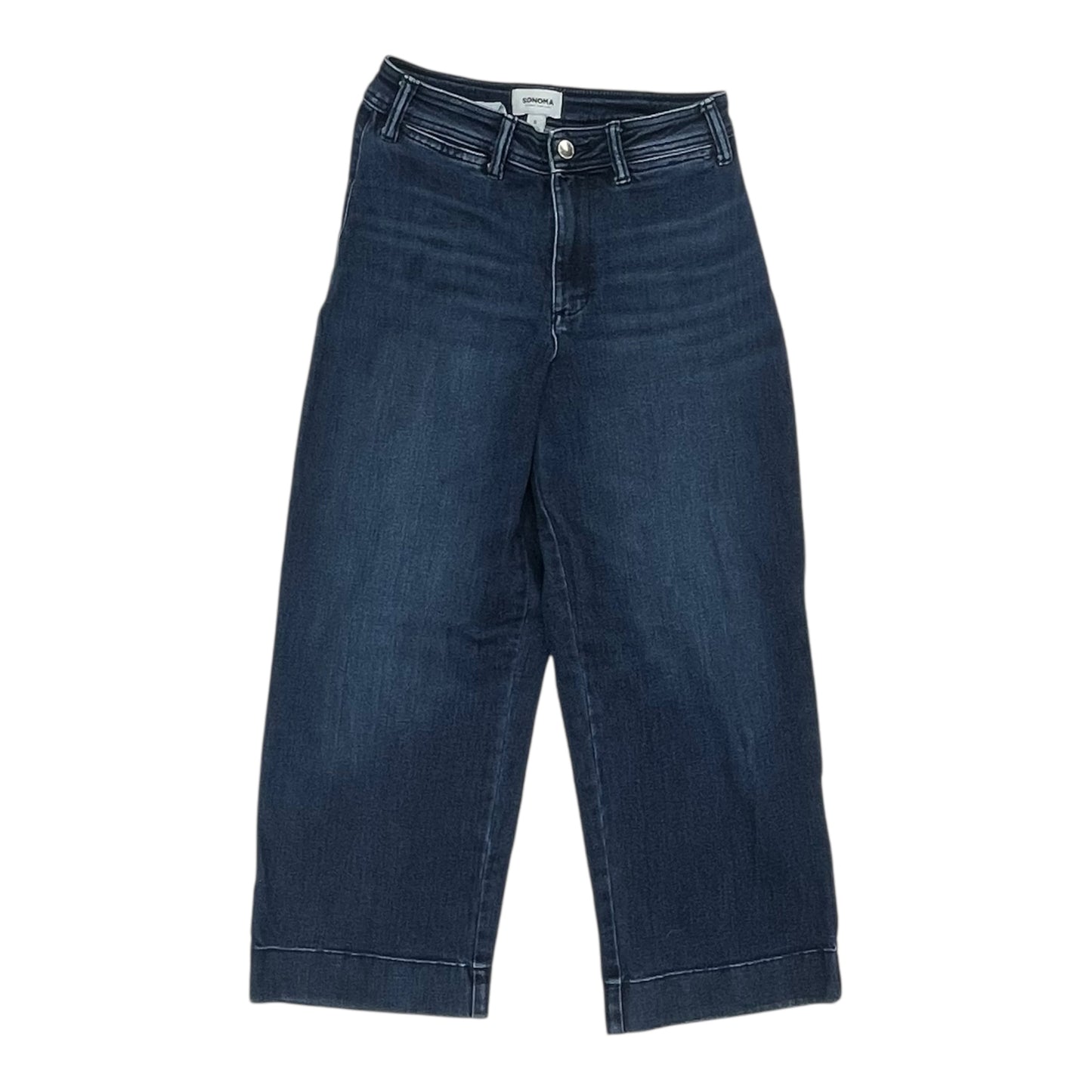 Jeans Wide Leg By Sonoma In Blue Denim, Size:6