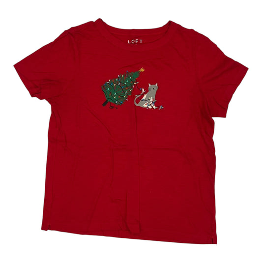 Top Ss By Loft In Red, Size:L