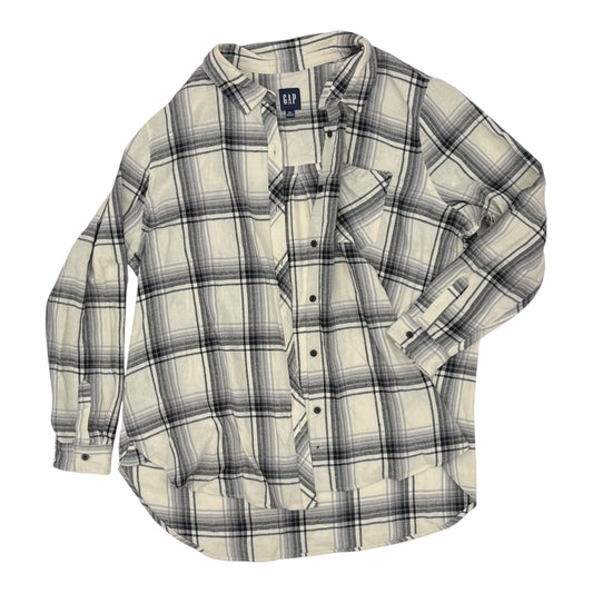 Top Ls By Gap In Black & Cream, Size:Xxl