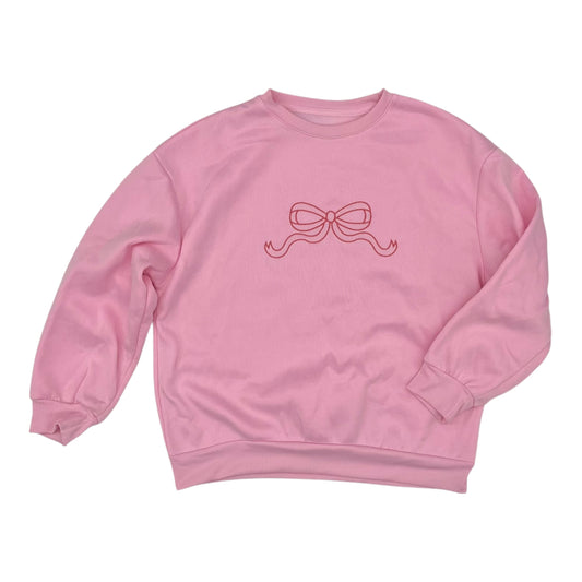 Sweatshirt Crewneck By Shein In Pink, Size:M