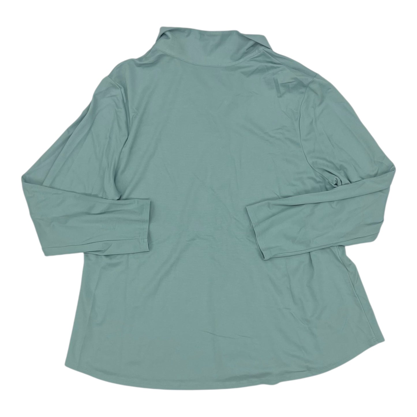 Blouse Ls By J. Jill In Blue, Size:2X