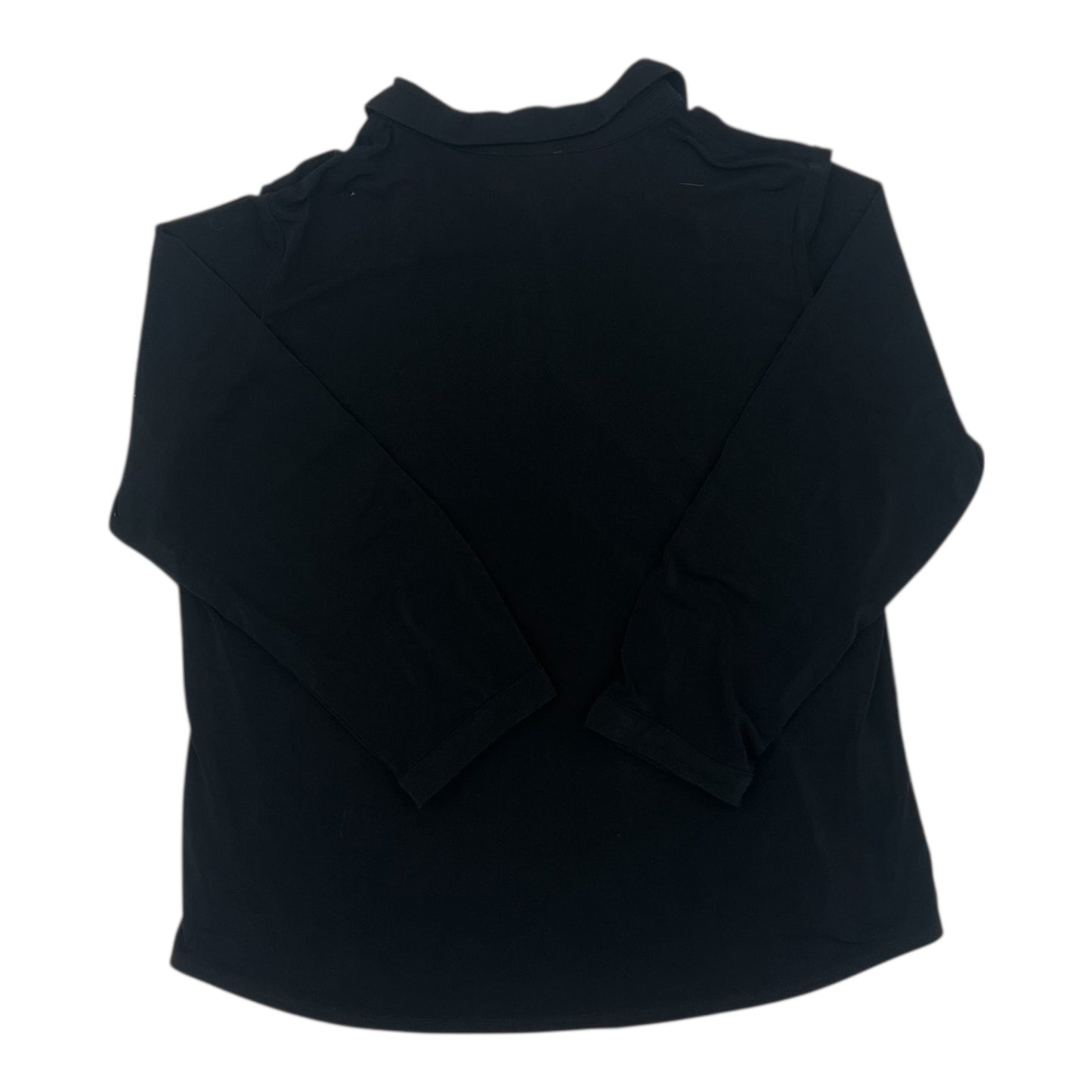 Blouse Ls By Adrianna Papell In Black, Size:Xxl