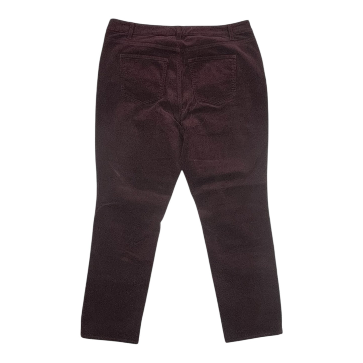 Pants Corduroy By Talbots In Maroon, Size:14P