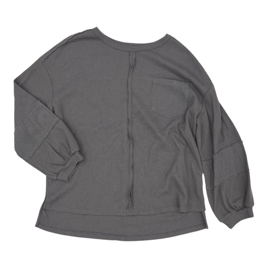 Top Ls By Clothes Mentor In Grey, Size:Xl