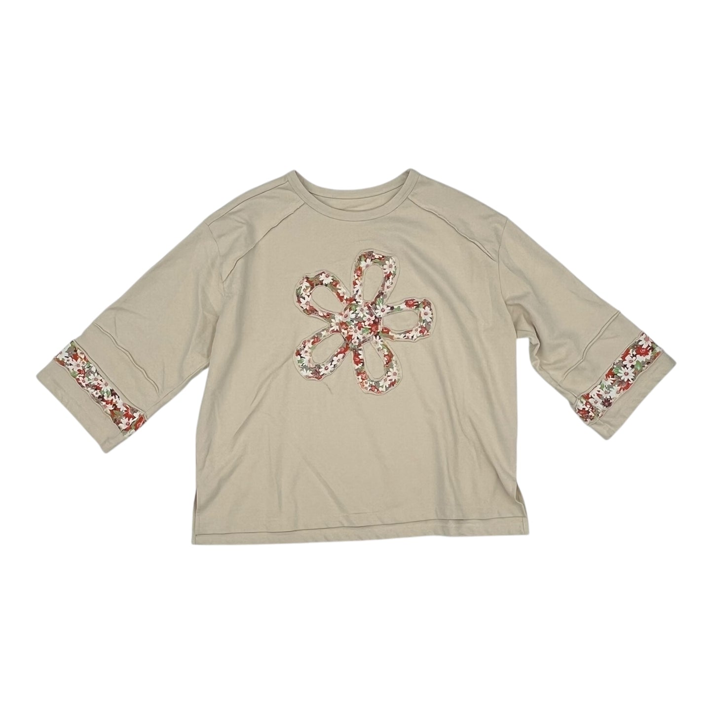 Top Ss By Clothes Mentor In Tan, Size:M