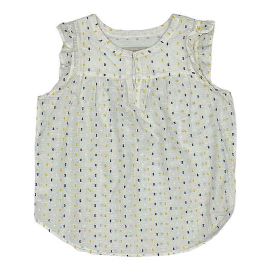 WHITE & YELLOW TOP SS by LOFT Size:M