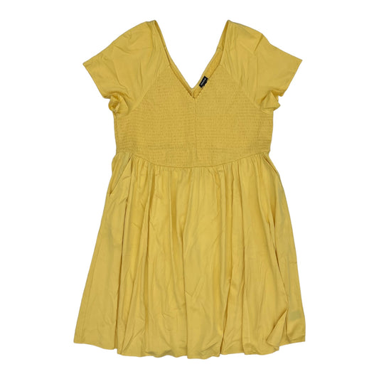 YELLOW DRESS CASUAL SHORT by TORRID Size:3X