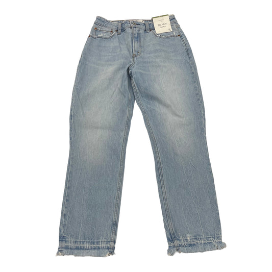 BLUE DENIM JEANS STRAIGHT by ABERCROMBIE AND FITCH Size:6