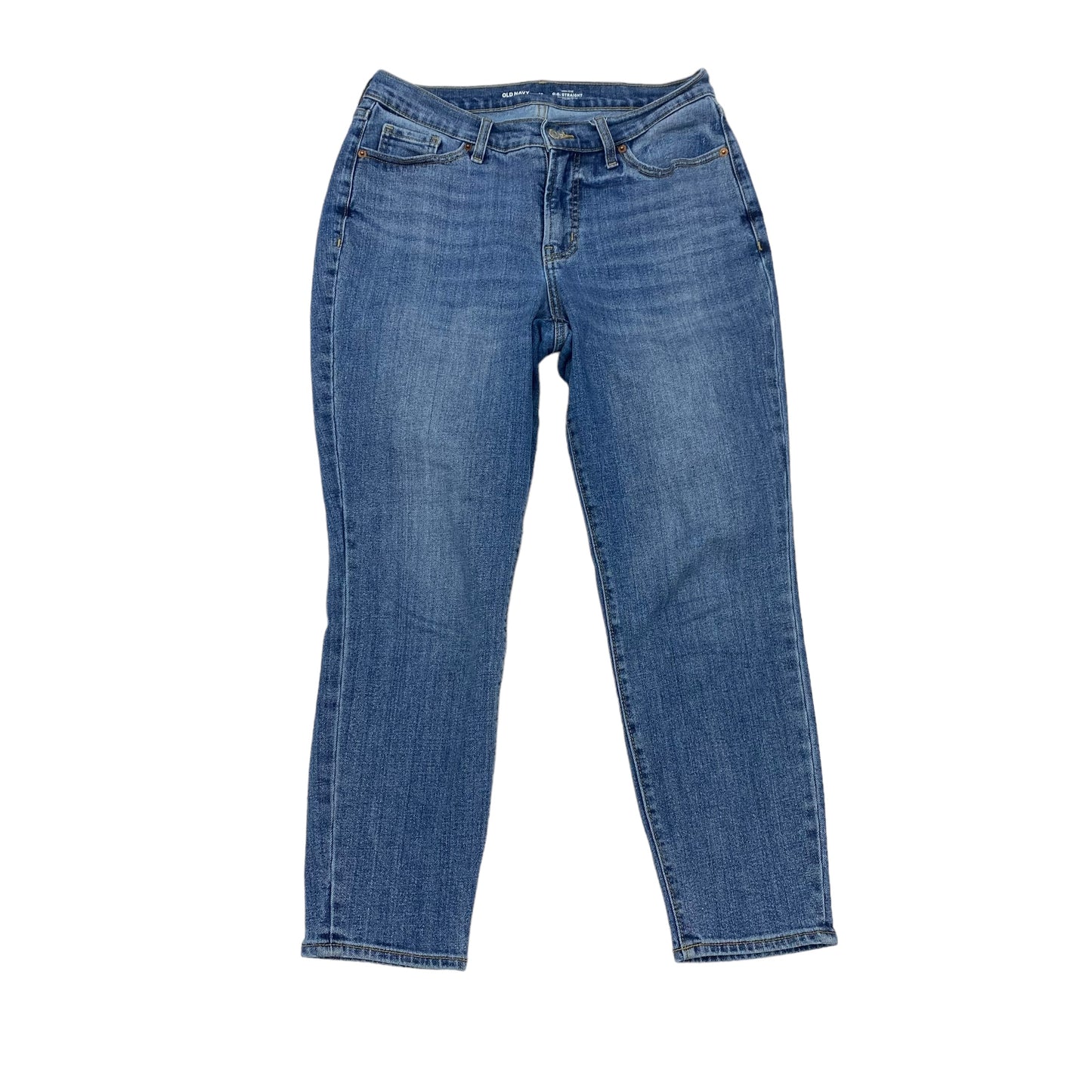 BLUE DENIM JEANS STRAIGHT by OLD NAVY Size:10