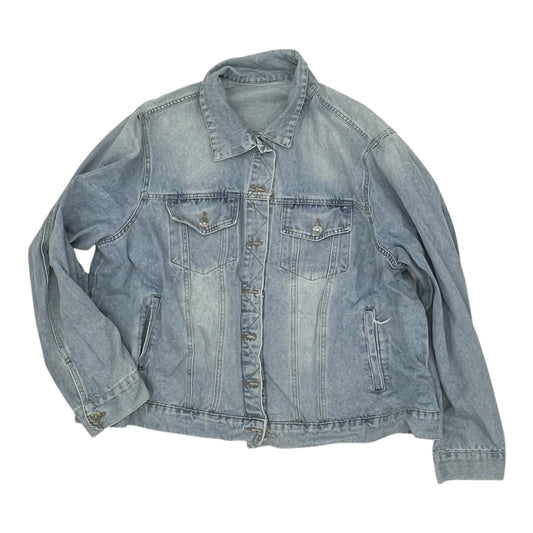 Jacket Denim By Clothes Mentor In Blue Denim, Size:3X