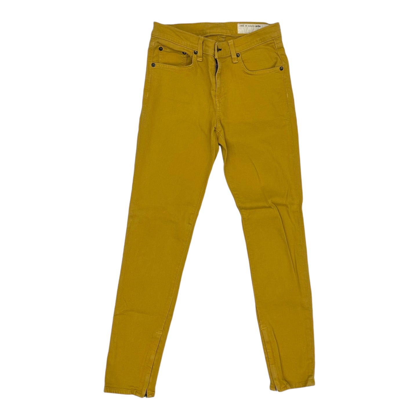 Jeans Skinny By Rag & Bones Jeans In Yellow, Size:6