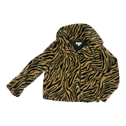 Jacket Faux Fur & Sherpa By Fashion On Earth In Animal Print, Size:M