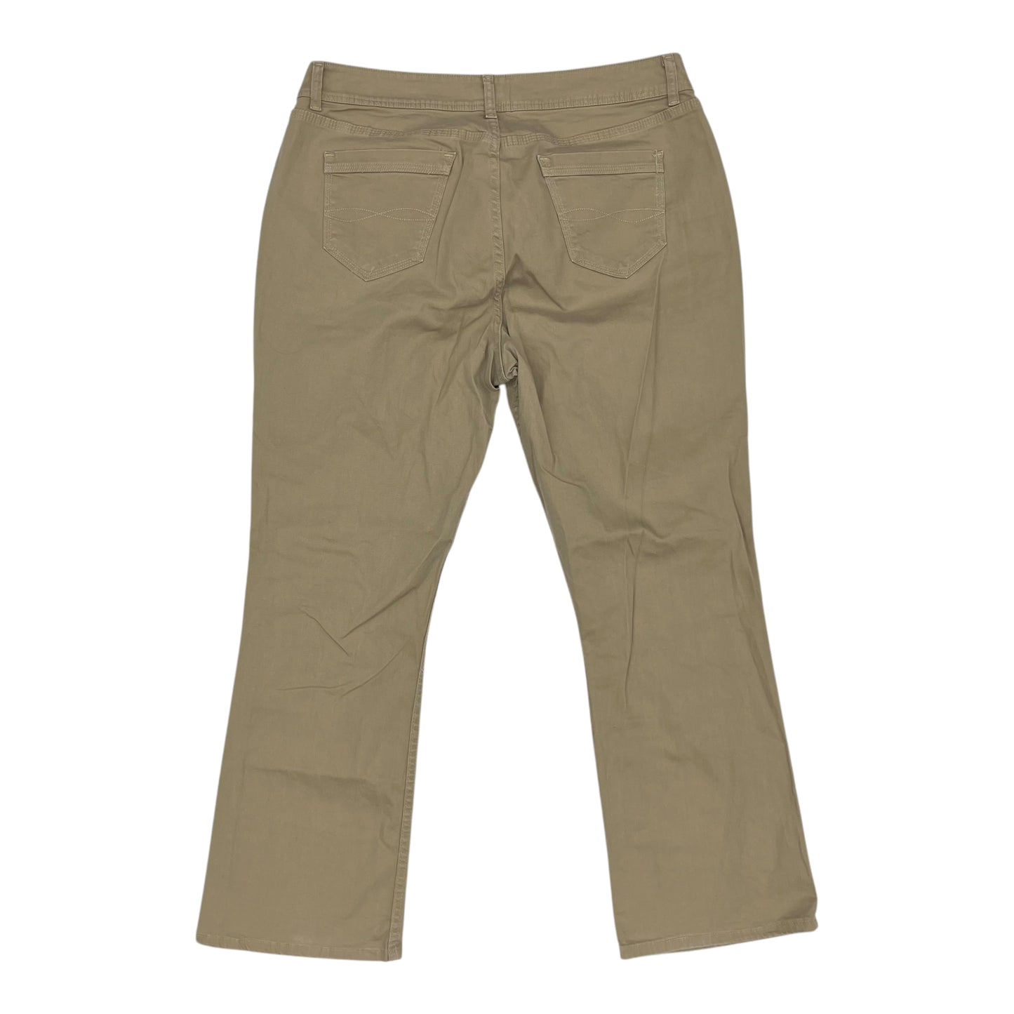 Jeans Boot Cut By Riders In Tan, Size:20