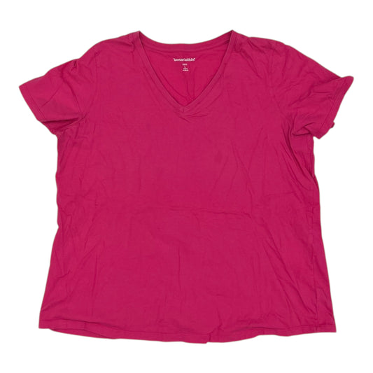 Top Ss Basic By Woman Within In Pink, Size:L