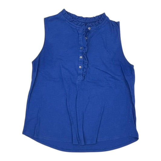 Top Sleeveless By Loft In Blue, Size:M