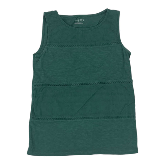 Tank Top By Talbots In Green, Size:Xs