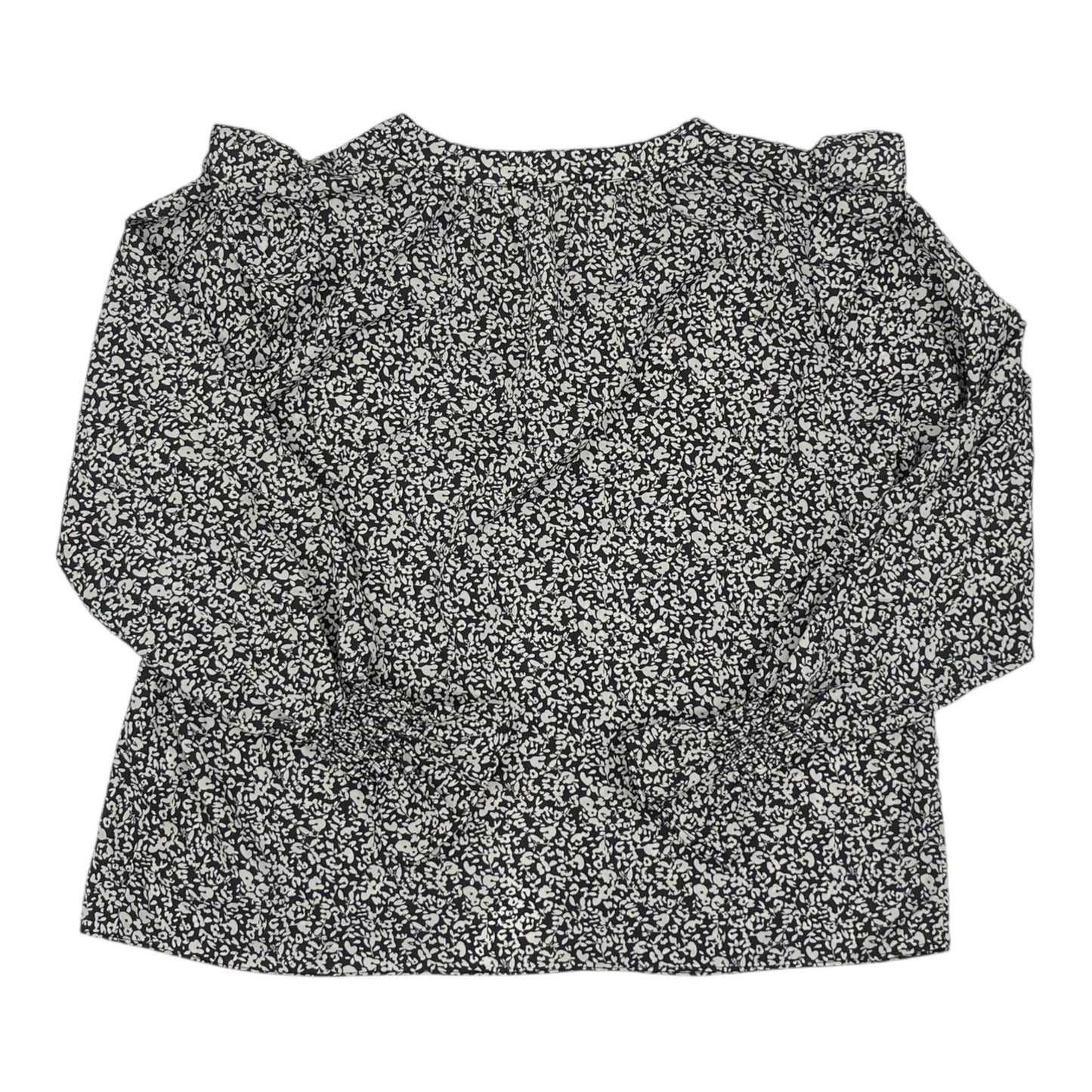 Blouse Ls By Melloday In Grey, Size:M
