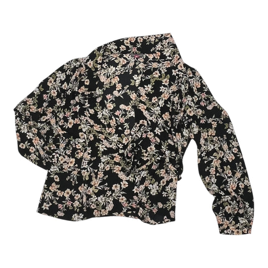 Blouse Ls By Vince Camuto In Black, Size:L