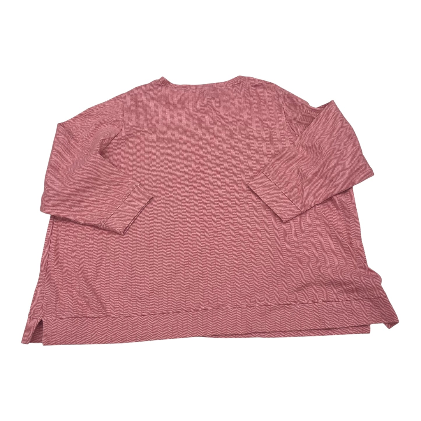 TOP LS by LANDS END In PINK, Size: 3X