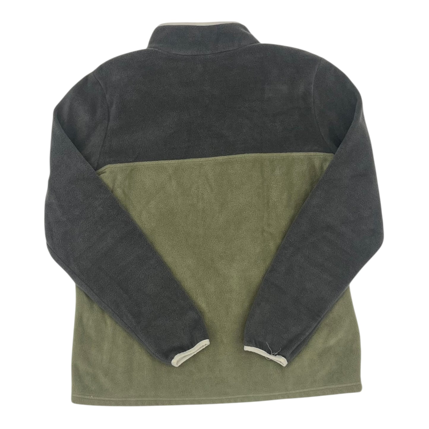 ATHLETIC SWEATSHIRT COLLAR by COLUMBIA In GREEN & GREY, Size: L