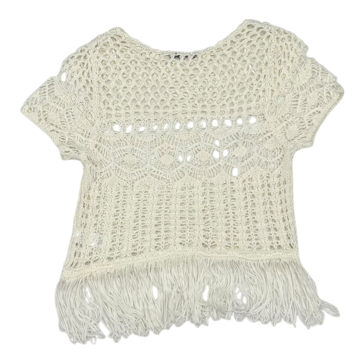 Vest Sweater By Silver In Cream, Size:M