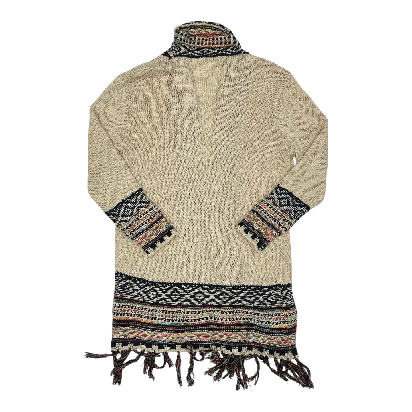 Sweater Cardigan By Adora In Tan, Size:1X