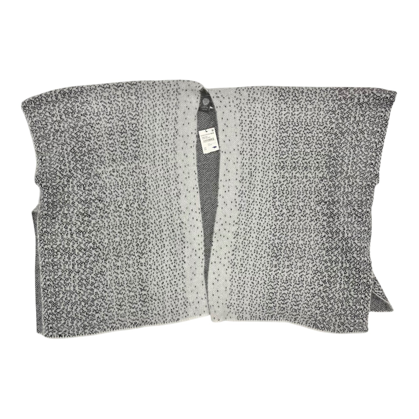 Shawl By Vince Camuto In Grey & White, Size:Osfm