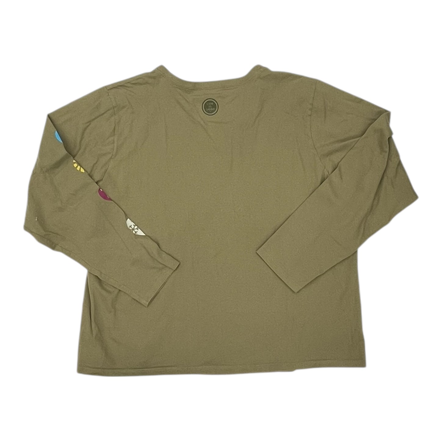 Top Ls By Life Is Good In Green, Size:Xxl