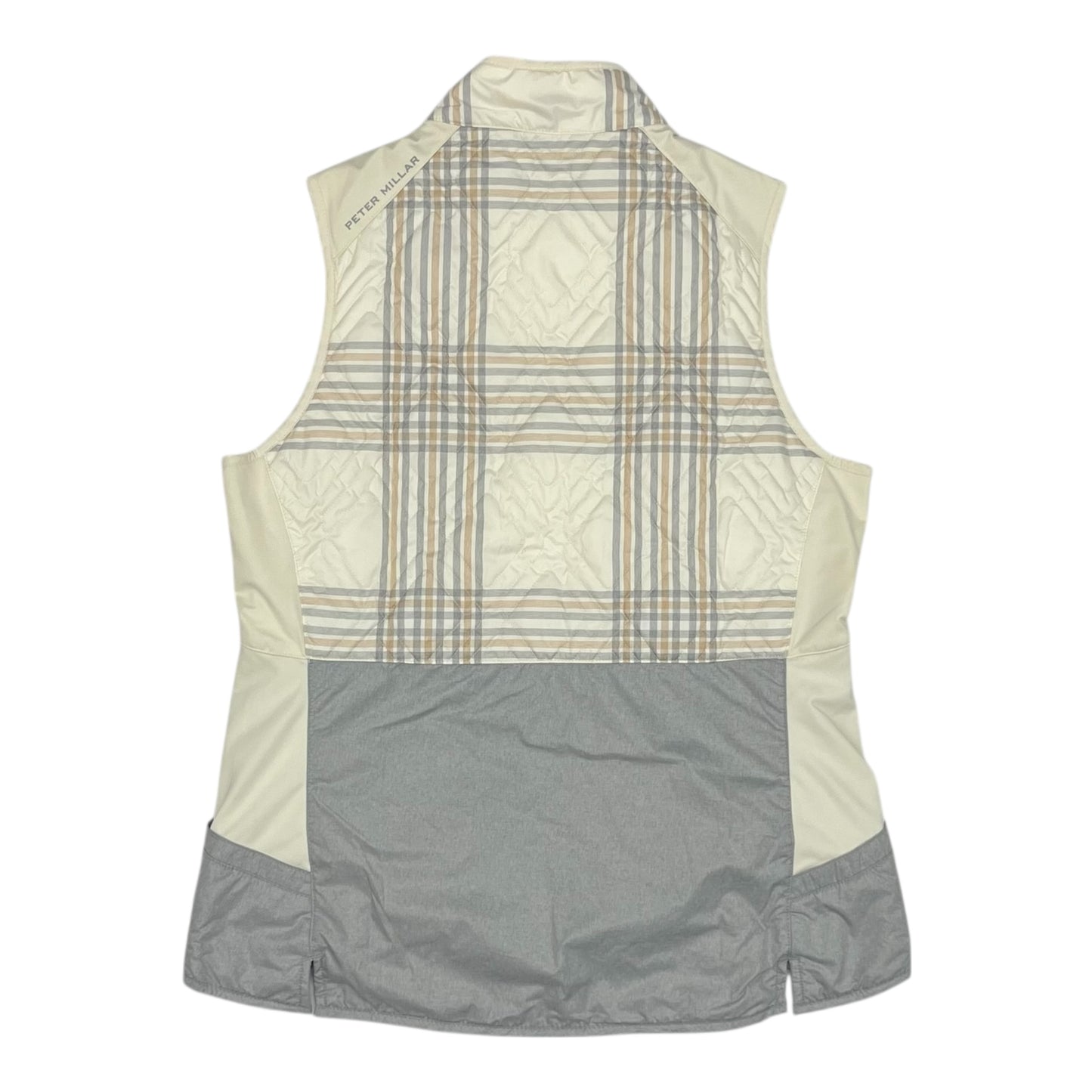 Vest Puffer & Quilted By Peter Millar In Cream, Size:L