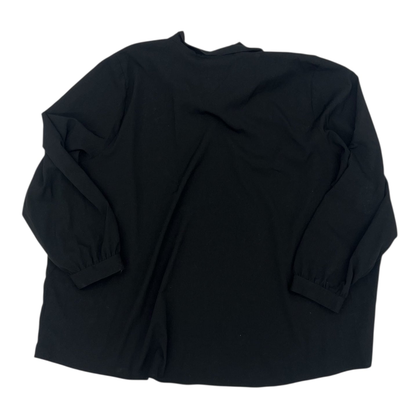 Blouse Ls By Lane Bryant In Black, Size:4X