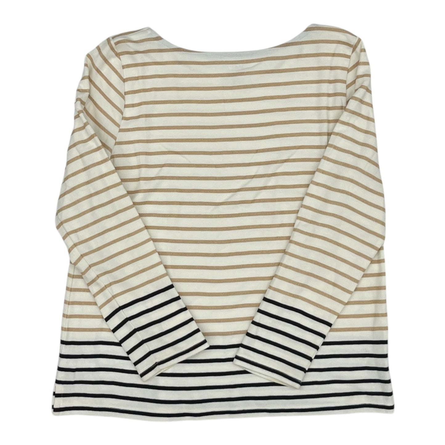 Top Ls By Talbots In Striped Pattern, Size:L