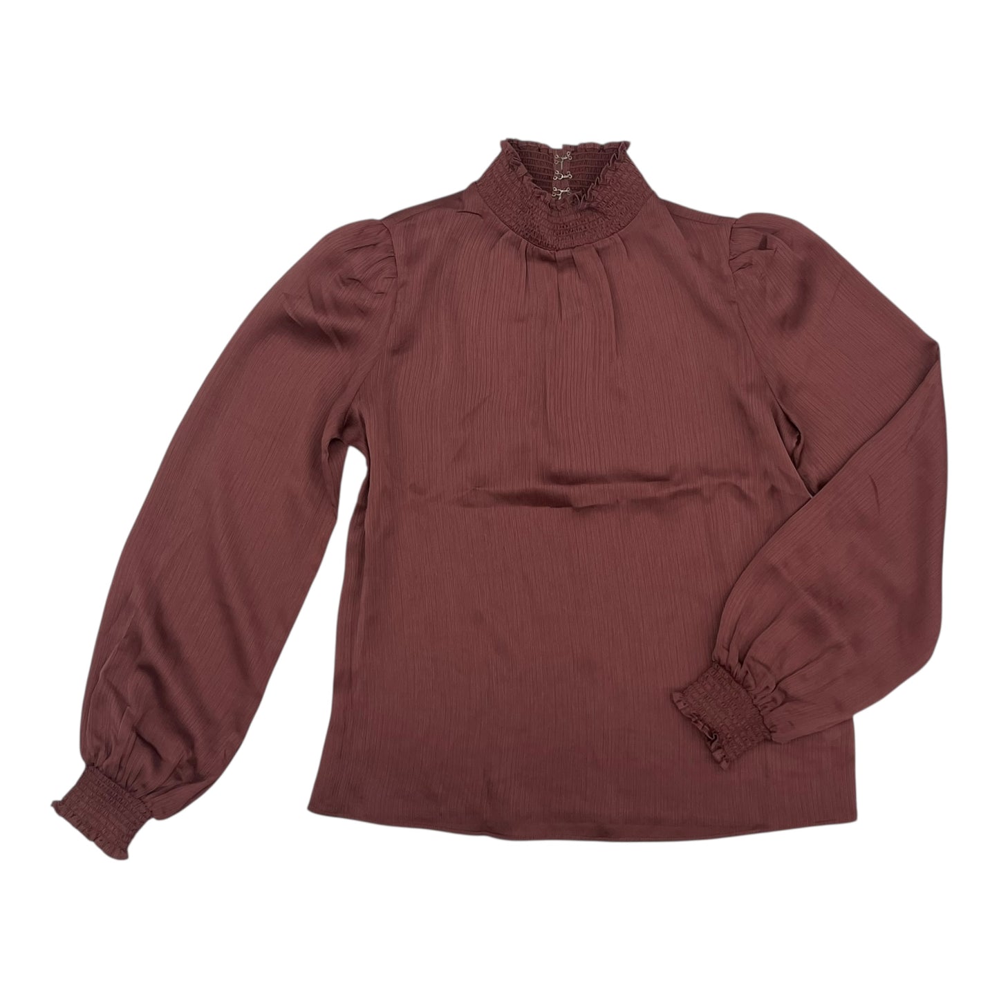 Blouse Ls By Express In Mauve, Size:S