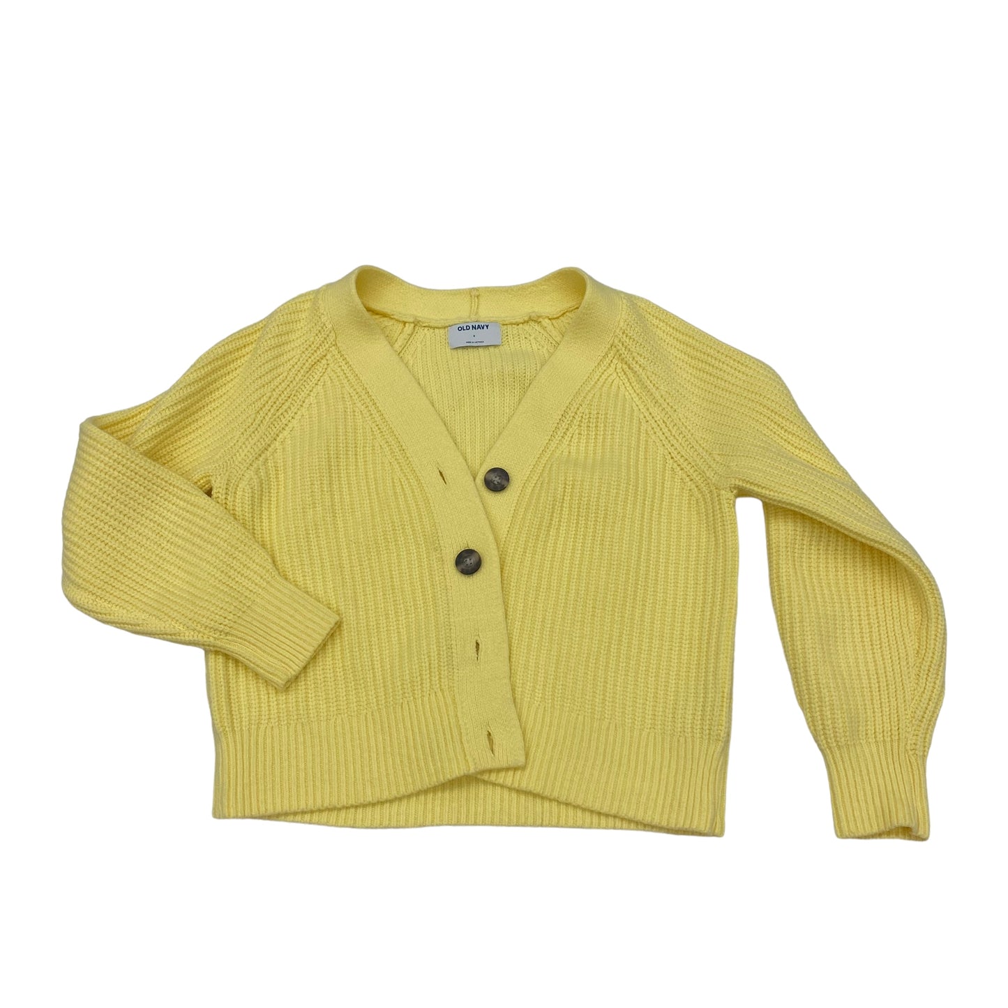 YELLOW SWEATER CARDIGAN by OLD NAVY Size:S