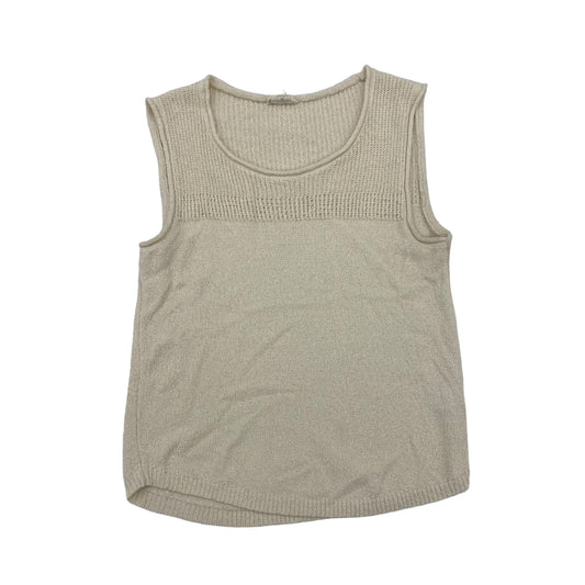 CREAM VEST SWEATER by EE SOME Size:M