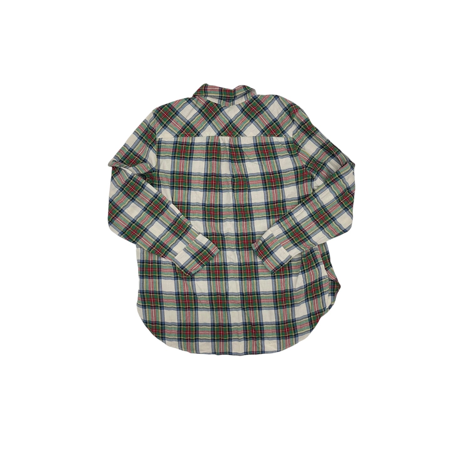 Top Ls By J. Crew In Plaid Pattern, Size:M