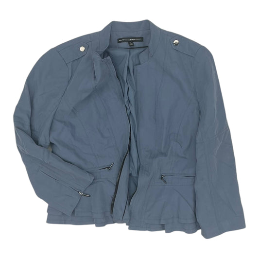 Jacket Moto By White House Black Market In Blue, Size:M