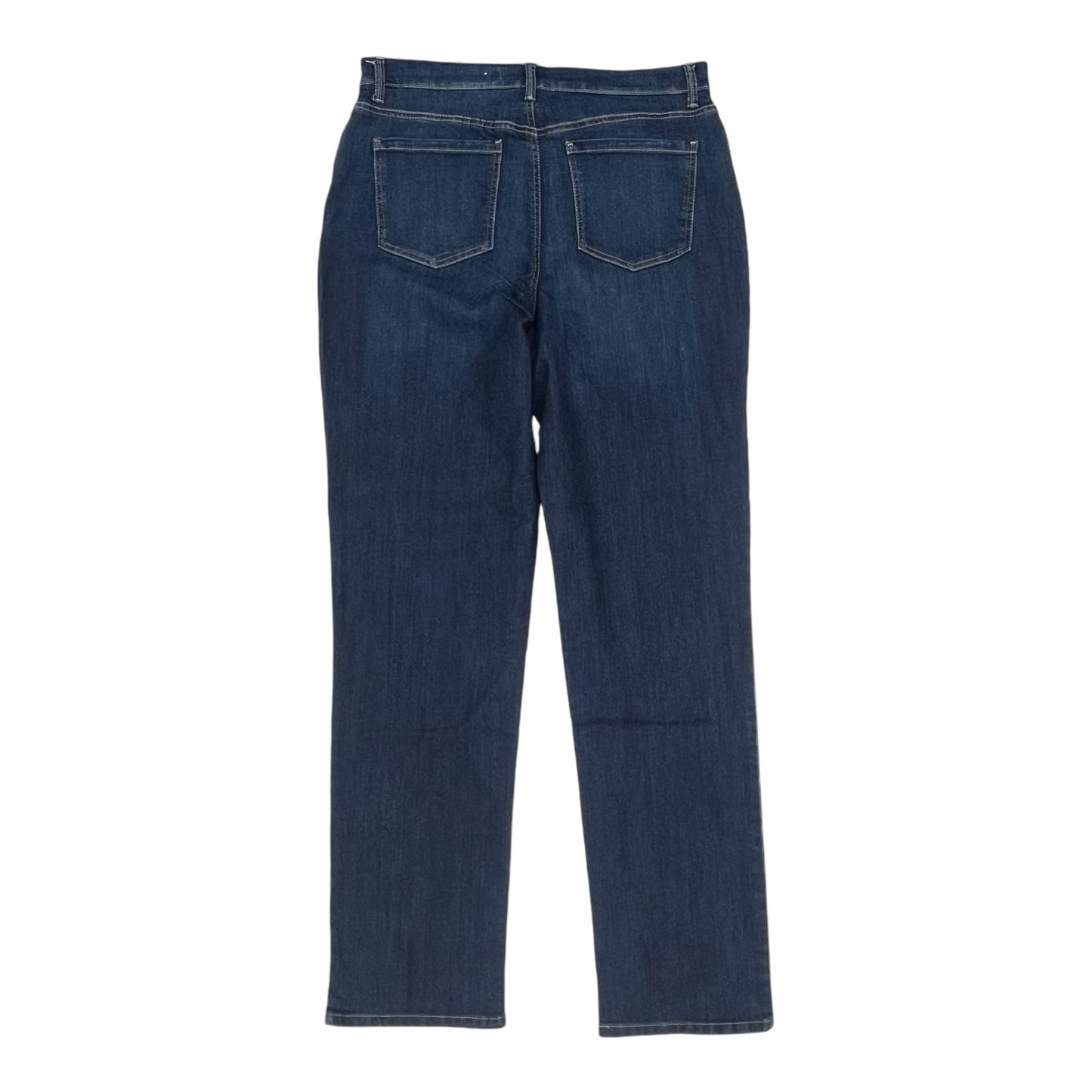 Jeans Straight By Gloria Vanderbilt In Blue Denim, Size:14