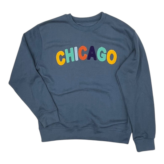 Sweatshirt Crewneck By Clothes Mentor In Blue, Size:L