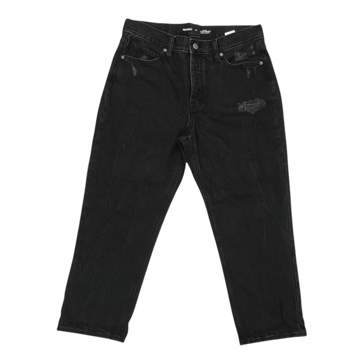 Jeans Straight By Old Navy In Black, Size:10