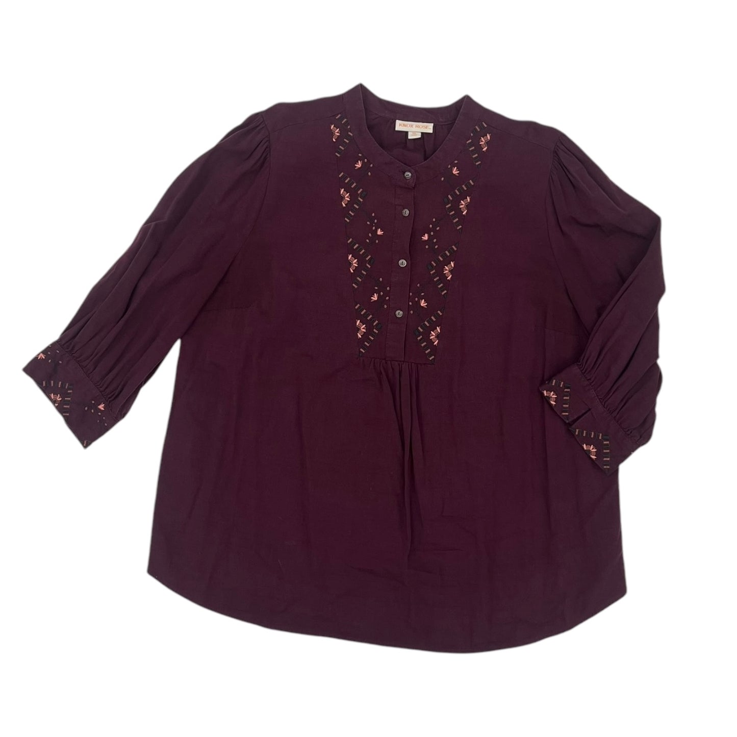 Top Ls By Knox Rose In Purple, Size:Xxl