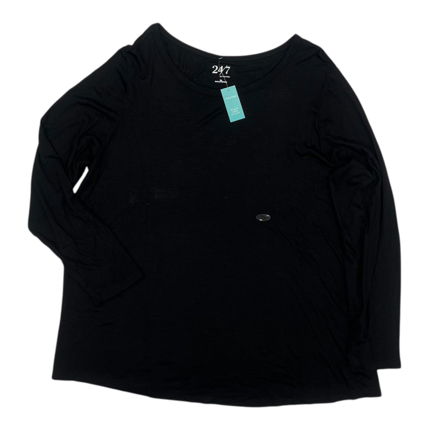 Top Ls By Maurices In Black, Size:2X