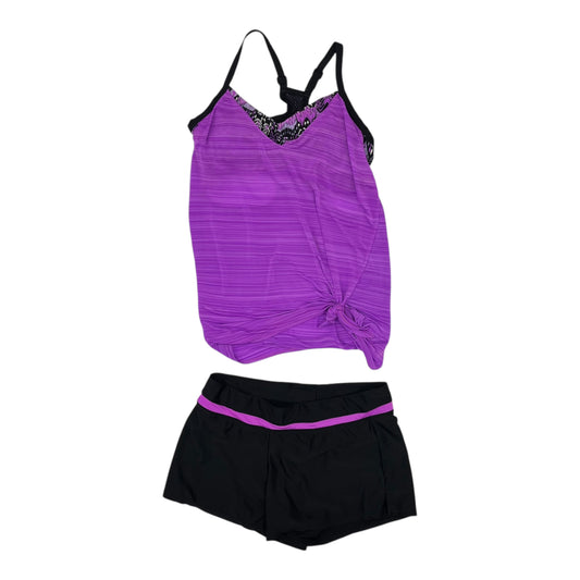 Swimsuit 2Pc By Zero Xposure In Black & Purple, Size:S