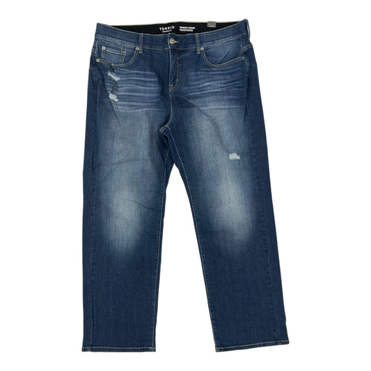 Jeans Straight By Torrid In Blue Denim, Size:22