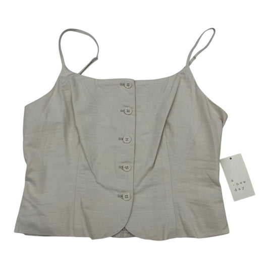 Top Sleeveless By A New Day In Beige, Size:M
