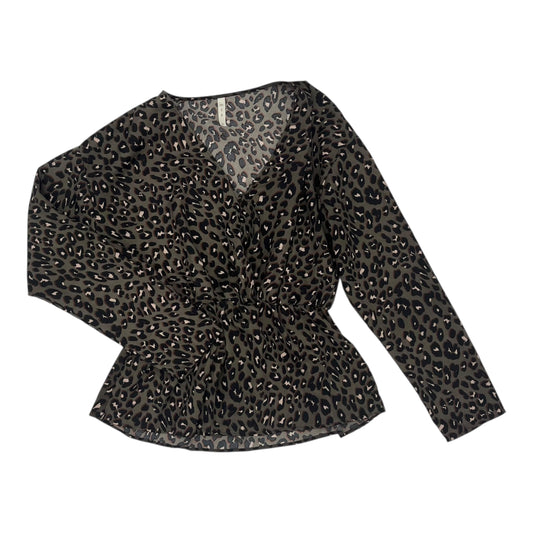Blouse Ls By Mts In Animal Print, Size:M