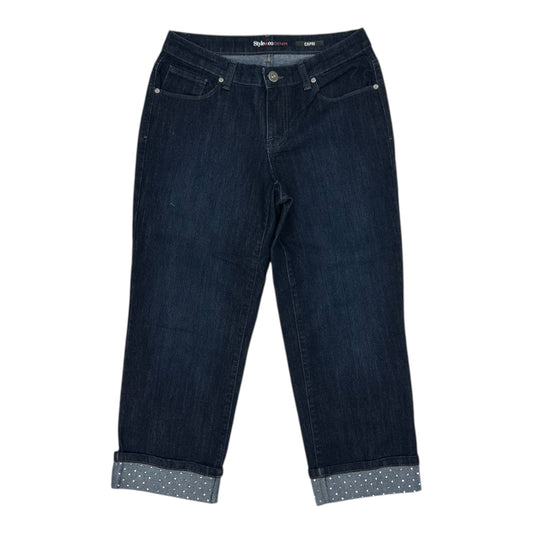 Jeans Cropped By Style And Company In Blue Denim, Size:6