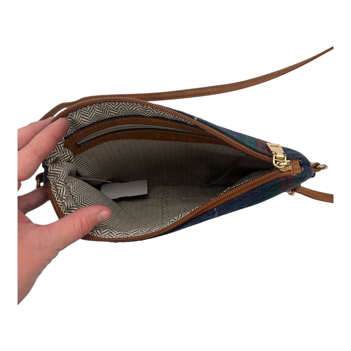 Crossbody By Cme In Blue & Green, Size:Small