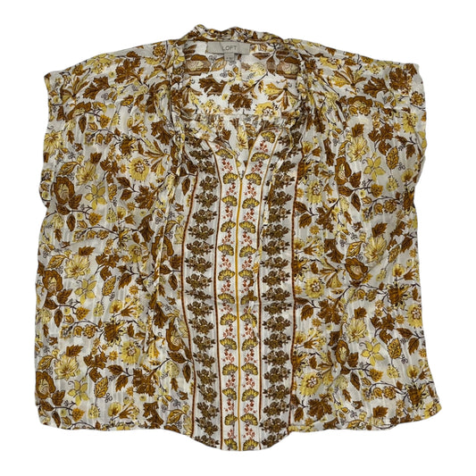 Top Ss By Loft In Yellow, Size:M