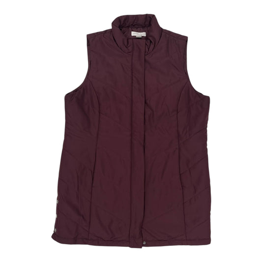 Vest Puffer & Quilted By Christopher And Banks In Maroon, Size:Xl