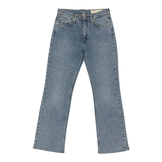 Jeans Boot Cut By Rag & Bones Jeans In Blue Denim, Size:6